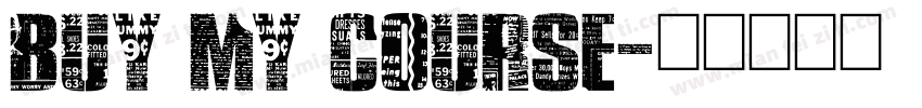 BUY MY COURSE字体转换